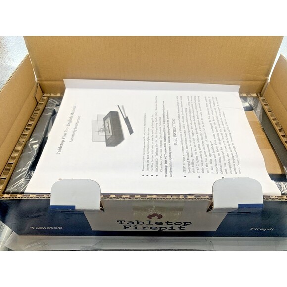 Tabletop Fire Pit Indoor/Outdoor - Stainless Steel Portable Fireplace - Picture 4 of 5